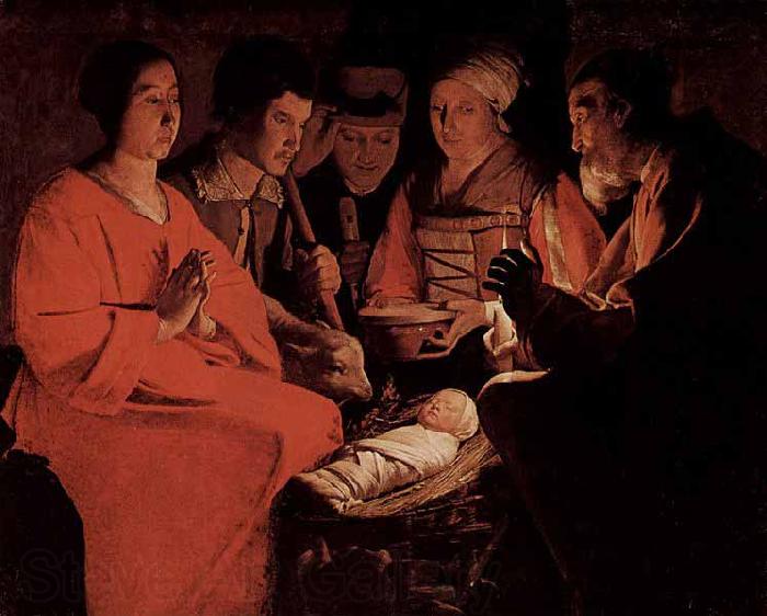 Georges de La Tour The Adoration of the Shepherds Spain oil painting art